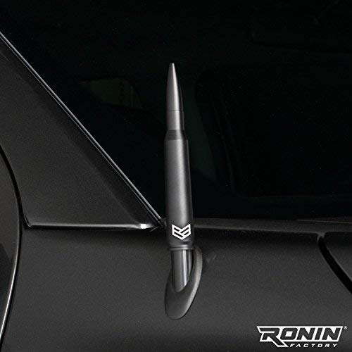 RONIN FACTORY Bullet Antenna Chevy Silverado & GMC Sierra Trucks - 50 Cal Truck Antenna Accessories - Carwash Safe - Short Replacement Antenna for Truck TuffLock Antenna Chevy & GMC - Standard