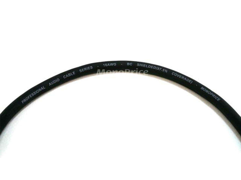Monoprice XLR Female to 1/4-Inch TRS Male Cable - 25 Feet - Black, 16AWG, Gold Plated - Premier Series