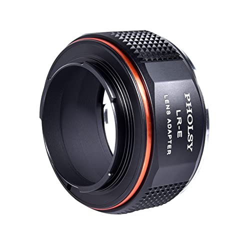 PHOLSY Lens Mount Adapter Manual Focus: Compatible with Leica R Lens to Sony E (NEX) Camera Body Leica R to Sony E