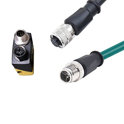 CCBL-05-01 DataMan 260 Reader Serial Cable IO Power Cord for Cognex Camera M12 12 Pin Female Cable Connector to Flying Leads (5M) 5M