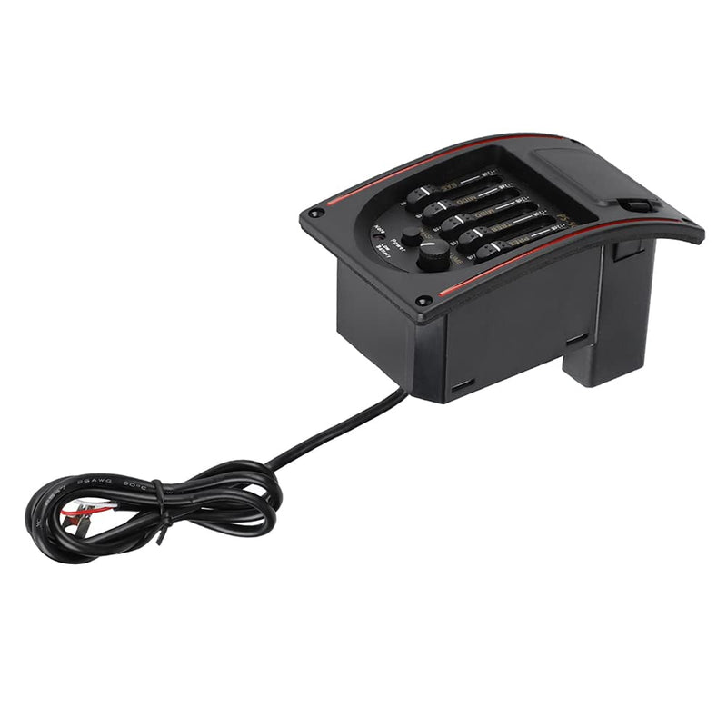 Acoustic Guitar Pickup, Guitar Preamp, 5 Band Electric Digital Equalizer Pickup with LCD Display
