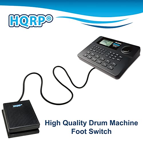 HQRP Footswitch Damper Sustain Pedal 1/4" Jack + HQRP 5-Pin DIN MIDI Cable