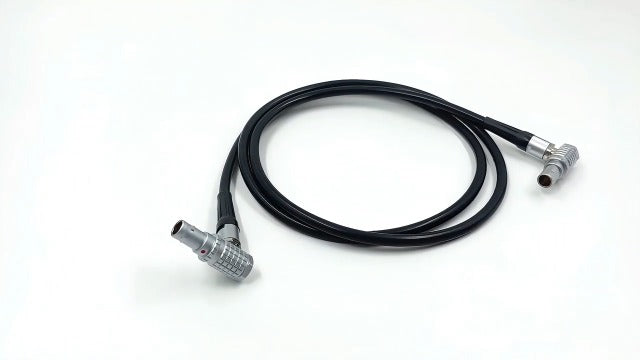 Lemo-Compatible 0B 2 Pin Male to Male Right Angle Power Cable Suitable for Teradek Bond ARRI Alexa, Z CAM E2, DJI RS2/RS3, Tilta Float Gimbal, SmallHD, Vaxis, Blackmagic, 39”