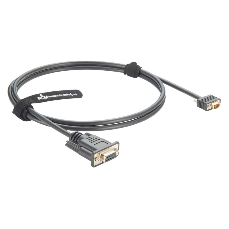 Micro DB9 to DB9 Female RS232 Serial Cable Micro D 9 Pin Null Modem Cable Compatible with 038-003-084, 834219041 (1.5M/5FT)
