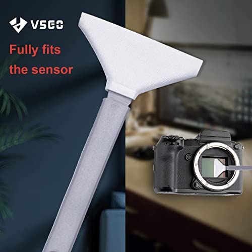VSGO Mirrorless Camera Sensor Cleaning Kit for Meduim Format Cameras, 12pcs 34mm CMOS Swabs and 10ml Cleaner Inluded (VS-S04E)