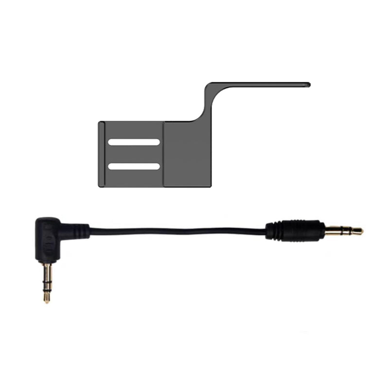 Invisible Mic Cold Shoe Compatible with Insta360 X4 Mic Adapter Mount Bracket External Microphone Holder with Audio Cable Compatible for Insta360 X4 Accessories