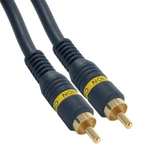 Steren 254-125BL 25-Feet RCA-RCA Plug Python Gold Cable 25 Feet 1-Male to 1-Male