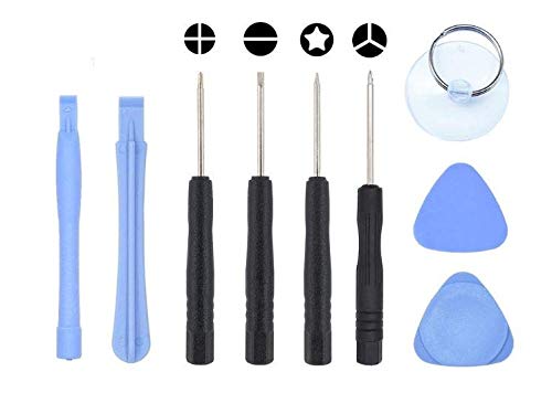 9in1 Screwdriver Tool Kit Repair Opening Pry Tools Set compatible with iPhone X/XR/XS/MAX / 8 / 7p / 7 /SE / 6s / 6s Plus / 6/6 Plus / 5S / 5 / 4S / 4 / 3G / iPod Touch
