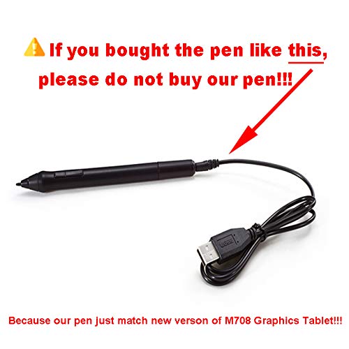 ONLY Used for UGEE Graphics Drawing Tablet which Match 8192 Levels of Pressure Sensitivity Pen Battery-Free Stylus for m708/S1060/S1060W/S640/S640W