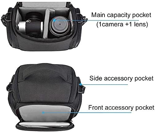 CADeN Camera Backpack, DSLR/SLR Camera Bag, Compatible with Sony Canon Nikon Camera Case
