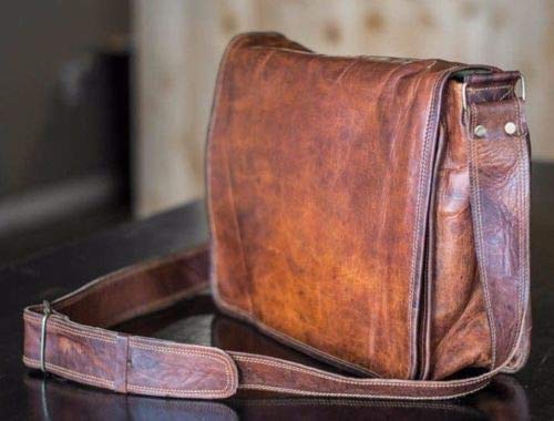 11 inch Small Crossbody Shoulder Genuine Leather iPad/Tablet Vintage Messenger Bag For 10.5 inch iPad Pro for Women & Men Simple