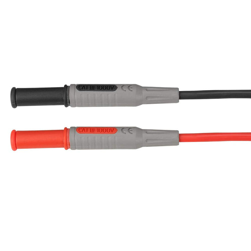 Multimeter Probe Test Cable, P1033 4 mm Test Leads, Banana Plug Test Lead, Angle to Straight Multimeter Wire Cable, Test Leads for Multimeter