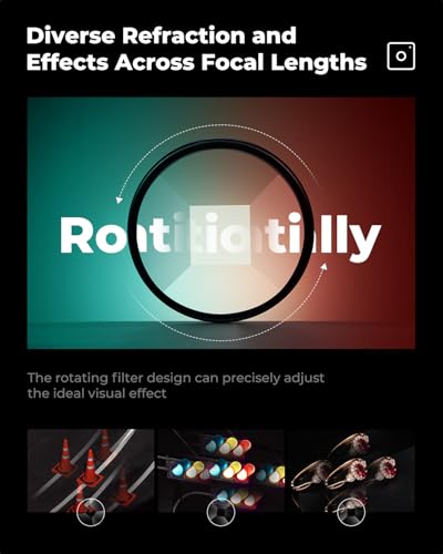 K&F CONCEPT 82mm Fractal Filter Rotatable Prism 4+1