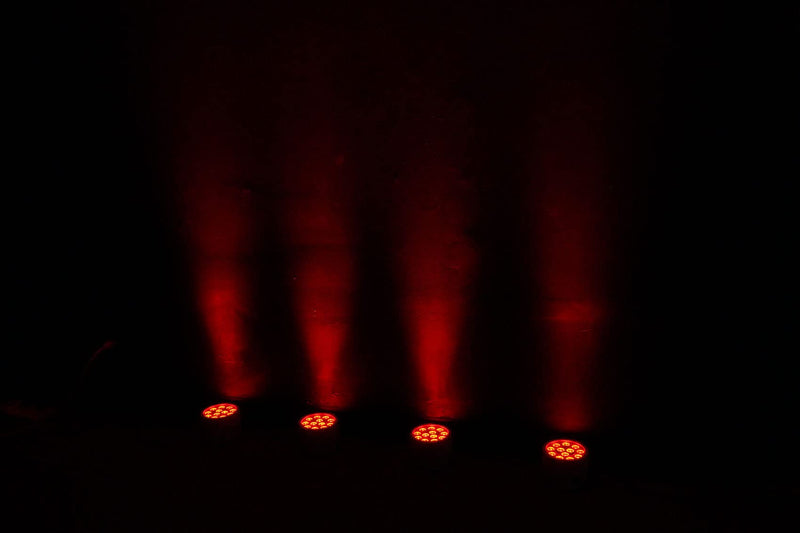[AUSTRALIA] - Rockville RockPAR TRI White Compact LED Par Can Light, RGB, 12 Tri-Color LEDs, DMX, Auto/Sound/Master-Slave Modes, Adjustable Beam, Wireless Remote, for DJs and Events 