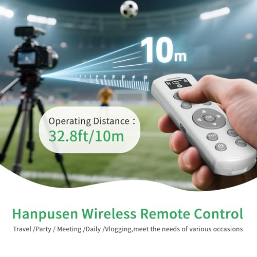 for Nikon Rechargeable Wireless Remote Control - Camera Remote Shutter Release with Zoom Focus Compatible with Nikon Z6 II/Z6 III/Z7 II/Z30/Z50/Z fc/Z f/Z5 II/Z50 II/B600/A1000/P950/P1000/P1100, White