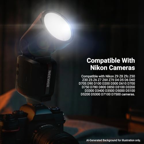 NEEWER Z3-N Replacement Hot Shoe Mount, Only for Z3-N Z3R-N Round Head Flash Compatible with Nikon Cameras, Speedlite Hot Shoe Adapter Repair Part with Upgraded Metal Contact Interface