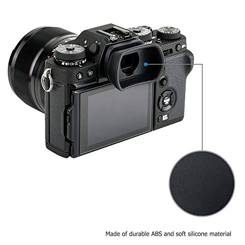 Kiwifotos Long Soft Viewfinder Eyecup Eyepiece for Fuji X-T5 X-T4 X-T3 X-H2 For Fuji X-T5 X-T4 X-T3 GFX100S & More Camera