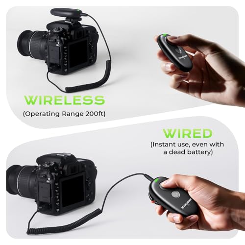 Hanpusen Rechargeable Camera Remote Shutter Release for Nikon