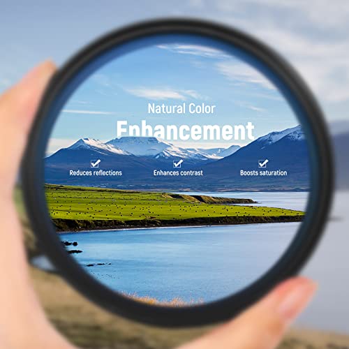Neewer 77mm Polarizing Filter 30 Layer Multi Resistant Nano Coatings Circular Polarising Filter(CPL) Reduce Glare/Enhance Contrast/Ultra Slim/Reduces Reflection/HD Optical Glass Polarizer Filter