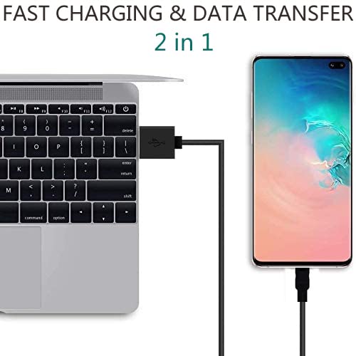 Micro USB Cable, 2 Pack [6FT, 6FT], Fast Charging Cable, High Speed Android Charging Cable, Android Phone Cable for Samsung Galaxy S7 Edge S6 S5 and More, Trustable Black 6ft-2
