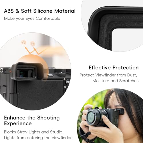 Extended A6700 Eyecup Eyepiece Replaces Sony FDA-EP20 for Sony A6700