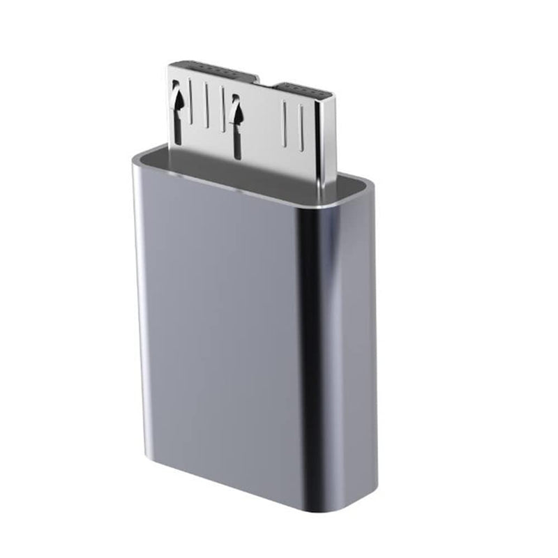 Kework 2 Pack Micro B USB to USB Type C Adapter, USB 3.1 Type C Female to USB 3.0 Micro B Male Adapter Converter Connector Gray