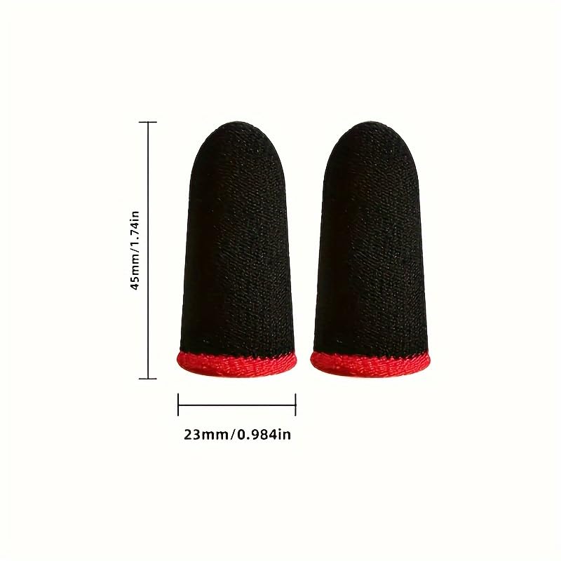 4PCS Breathable Gaming Finger Sleeves - Anti-Sweat Conductive Touchscreen Covers for Smooth Mobile Gaming (Yellow) YELLOW