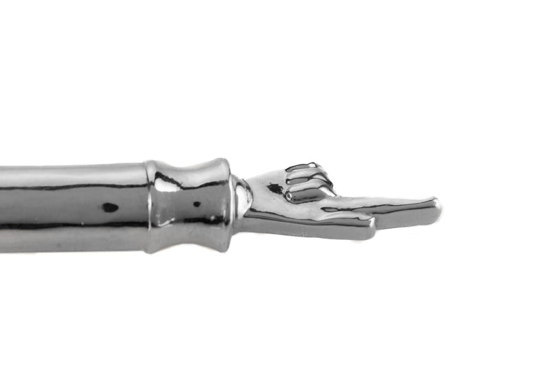 SUPER STAM Torah Book Pointer Yad Hand Pointer Silver Finish in Metal Gift Box Great bar bat Mitzvah Gift 17 cm with a 20cm Bead Charm