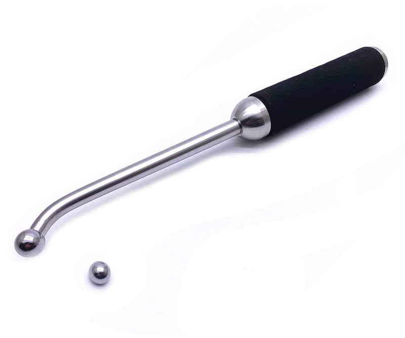 Jiayouy Trumpet Piston Valve Pipe Dent Removal Tools Aluminum Dent Hammer with 0.8-1mm Knock Ball Head for Brass Wind Instrument