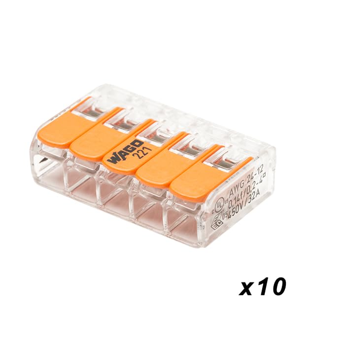 Wago Case 100 Clamps S221 (60 x 2E + 30 x 3E + 10 x 5E)