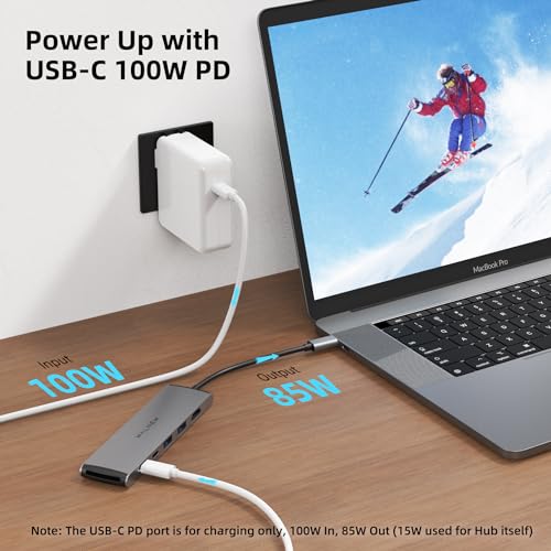 1pc USB C to 1Gbps Ethernet Adapter & 1pc 7 in 1 USB-C Hub