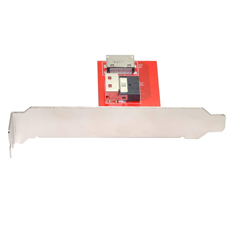 Xiwai PCI-Express 4.0 Slimline SAS SFF-8654 to Oculink SFF-8611 SFF-8612 PCBA Female Adapter with Bracket 8654-8612