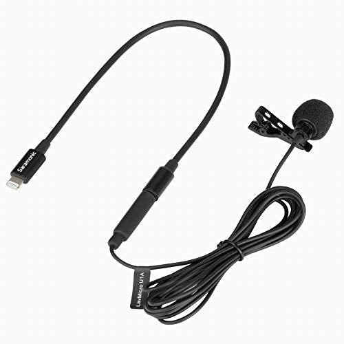 Saramonic LavMicro U1A Lavalier Lapel Microphone with Lightning for iPhone, or iPad with a Built-in 6.6-Foot (2m) Cable for Vlogging, Interviews, YouTube, TikTok, Live Streaming Lightning - 6.6'