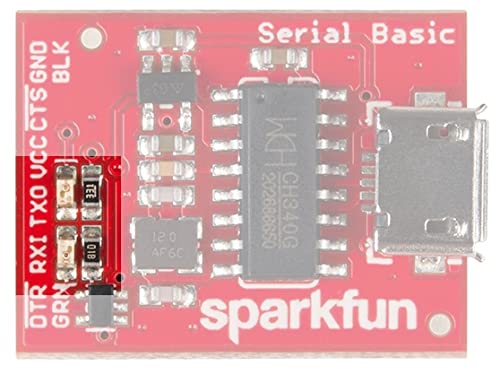 SparkFun Serial Basic Breakout - CH340G Development Tool with USB Micro-B connector Save space and money in your DIY electronics projects
