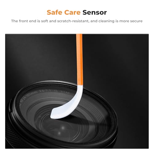 K&F CONCEPT 24mm Full-Frame Sensors Cleaning Swabs X10，Camera Clean
