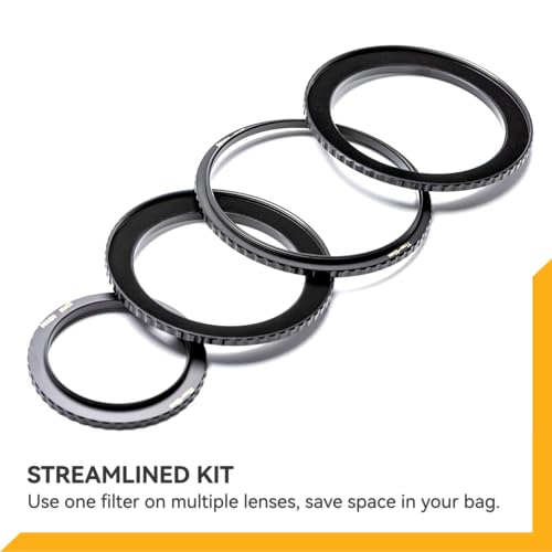 NiSi Brass Pro 49mm to 58mm Step-Up Ring, Converts 49 Lens to 58 Filter 49-58mm