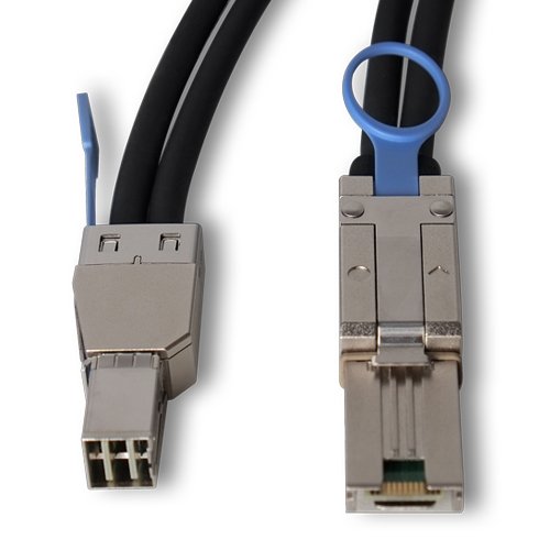 1-Meter mini-SAS HD to mini SAS (SFF-8644 to SFF-8088) Cable 44TO881M