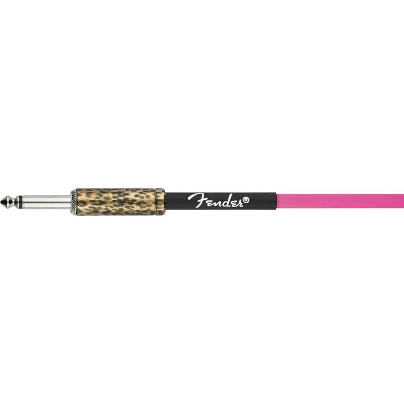Fender Joe Strummer 13' Instrument Cable, Stocking Stuffers, Pink Leopard