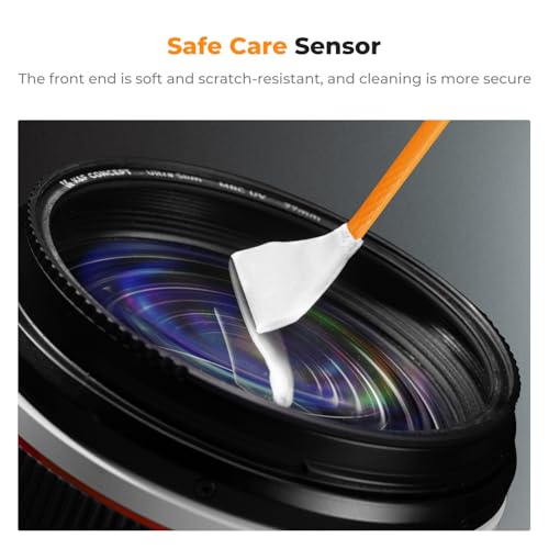 K&F CONCEPT 24mm Full Frame Sensor Cleaning Kits, with 20ml Sensor Cleaner