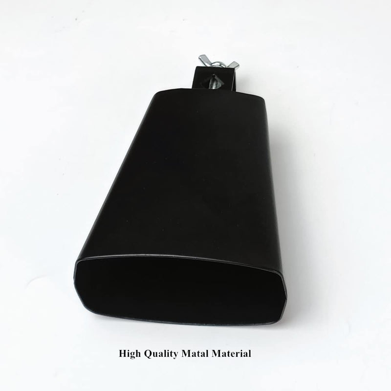 Cow Bell with 7 inch,Metal Steel Cow Bell with Drum Stick for Drumset Kit Percussion,Noise Makers for Sporting Events Wedding Party Concert