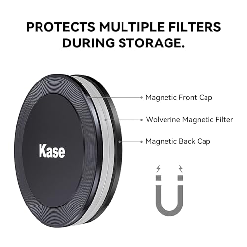 Kase 49mm Front Lens Cap Magnetic Aluminum Alloy Protective Cover