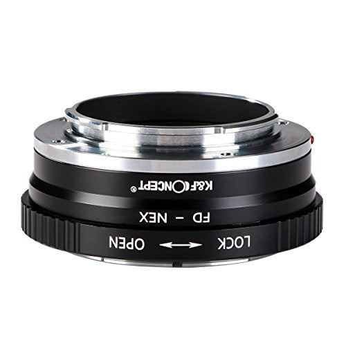K&F Concept Lens Mount Adapter FD to NEX Copper Adapter Compatible with Canon FD FL Lens to NEX E-Mount Camera