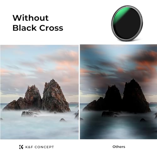 K&F CONCEPT 58mm Magnetic Variable ND Lens Filter ND8-ND128+Magnetic Ring