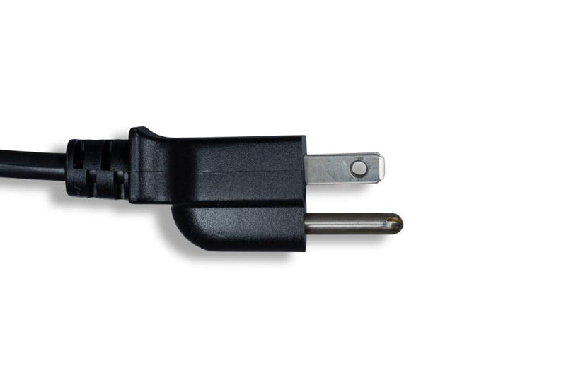 Power Cord Extension and Splitter, NEMA 5-15P to NEMA 5-15R x 2, 14 AWG, 15A, 125V (ZWACPQAH-14)