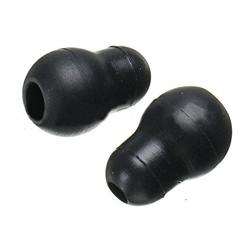 10 pcs Reusable Black Silicone Soft Earplug Eartips for Stethoscope 2cm x 1.2cm