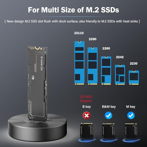 40Gbps M.2 Dock + M.2 SSD Reader Adapter - SD03 Plastic+C50D-R