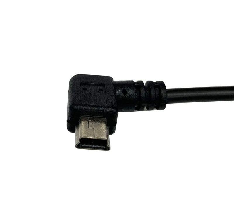 Dafensoy USB to RS232 Serial Adapter, Right Turn USB Mini 5 Pin Male to DB9 Pin Female Serial Converter Cable, for Various Serial Devices and USB Mini Port Black 1.8M/6Feet