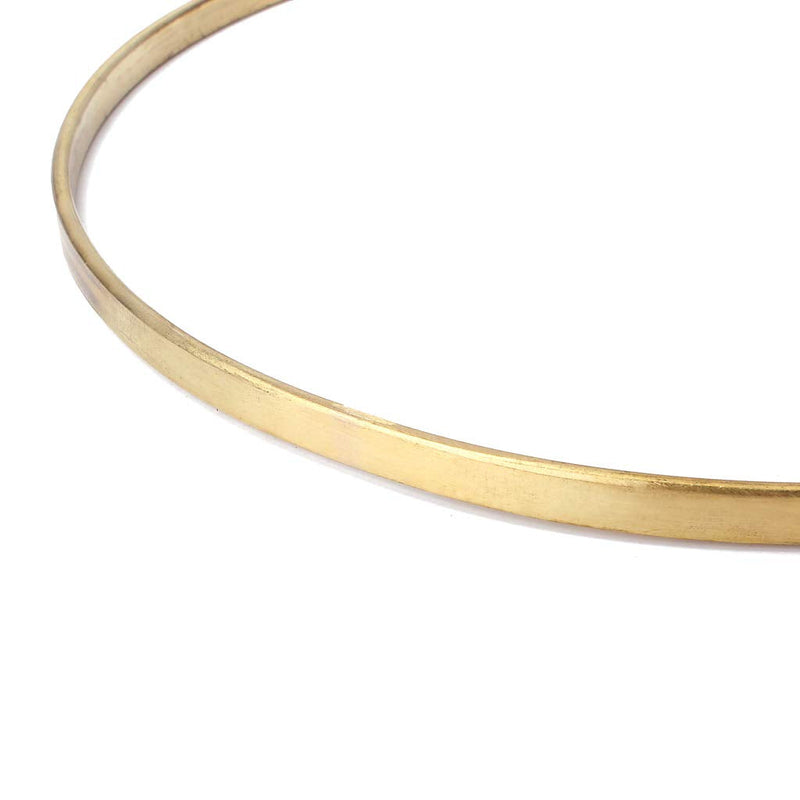 Alnicov Banjo Tension Hoop Banjo Flanges 11 Inch ，For Banjo Accessories Brass Plated