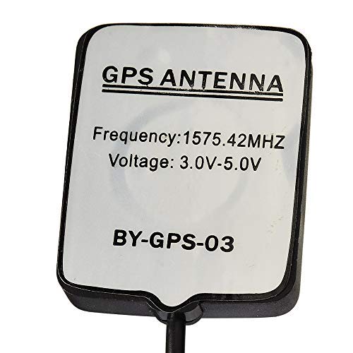 Eightwood Waterproof Active Navigation GPS Antenna Fakra Blue C Female Right Angle Magnetic Base Compatible with Ford VW Audi MFD2 RNS2 RNS-E