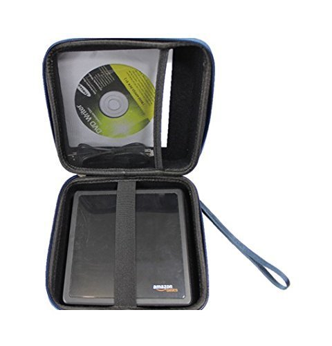 Caseling Portable Hard Carrying Travel Storage Case for External USB, DVD, CD, Blu-ray Rewriter / Writer and Optical Drives - Black
